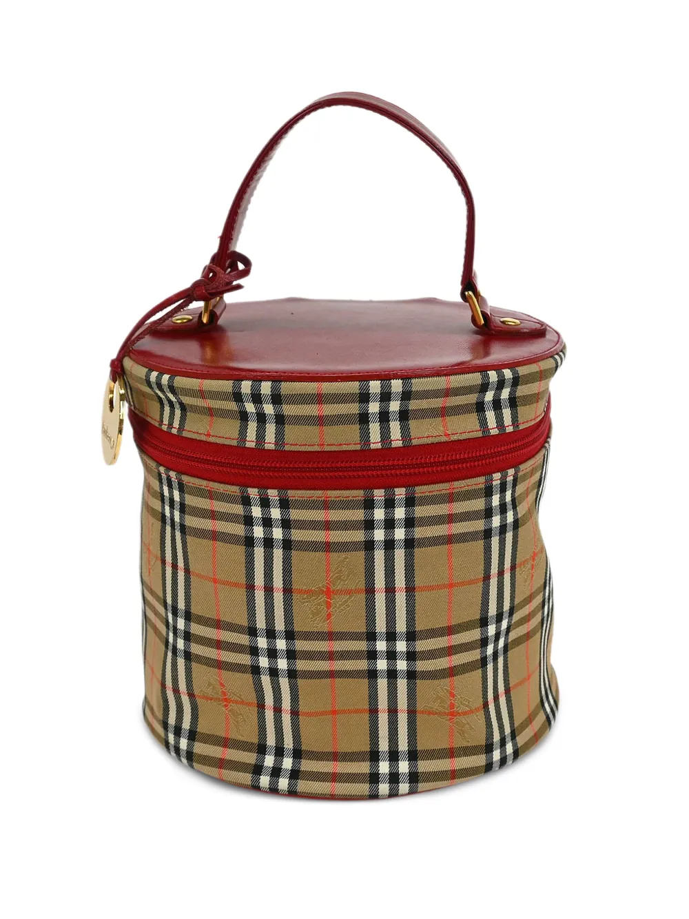 Burberry Pre-Owned 1990-2000s house check vanity handbag - Toni neutri