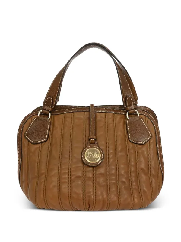 Celine Pre-Owned 1990-2000s レザーハンドバッグ | ブラウン