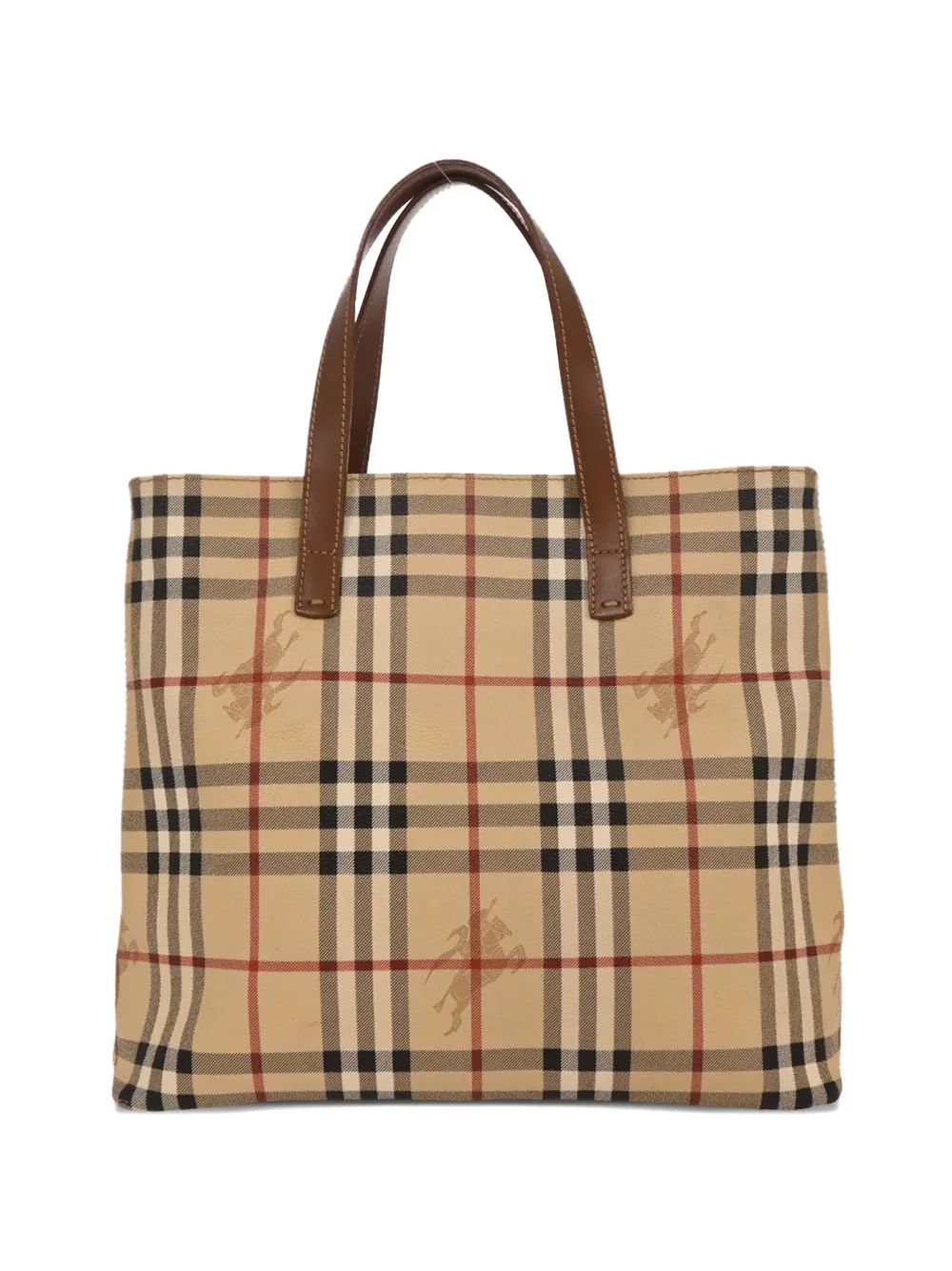 Burberry Pre-Owned 1990-2000s check-print tote bag - Toni neutri