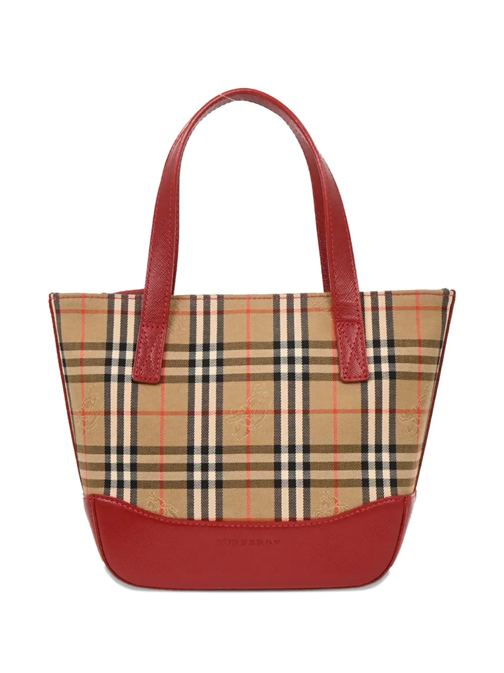 Burberry Pre-Owned 1990-2000s check-print tote tote - Toni neutri