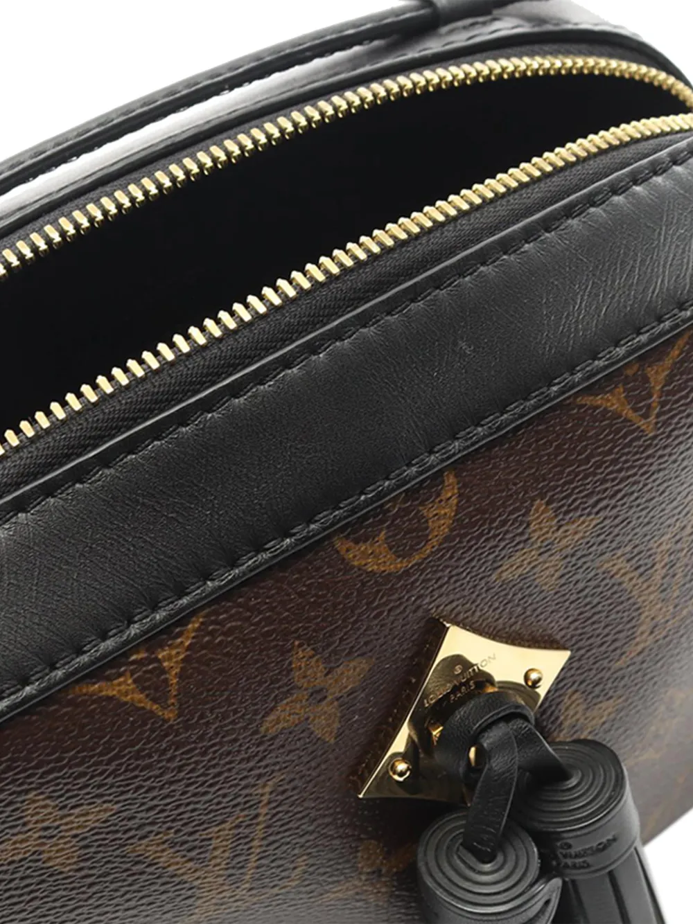 Louis Vuitton Pre-Owned Borsa a tracolla Saintonge con monogramma 2018 - Marrone