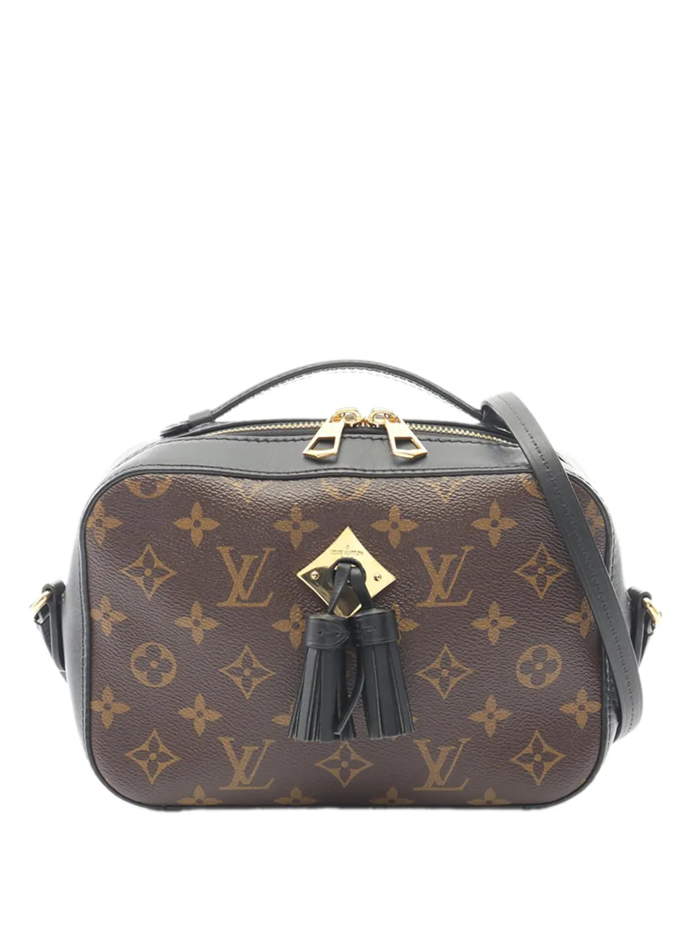 Louis Vuitton Pre-Owned Borsa a tracolla Saintonge con monogramma 2018 - Marrone