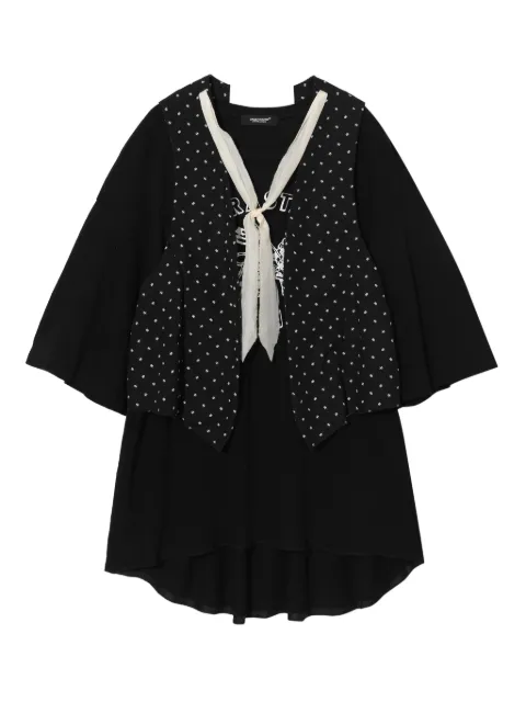 Undercover haut à motif d'étoiles et liens à nouer