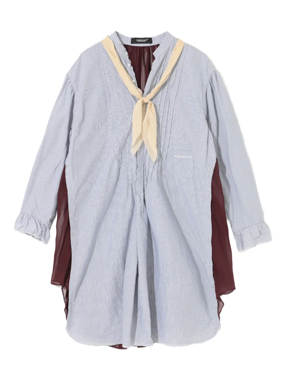 Undercover Blusa gessata con ruches