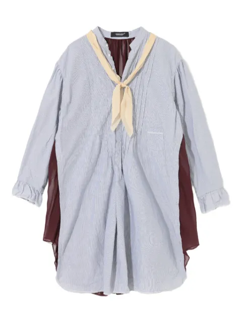 Undercover pinstripe ruffled blouse