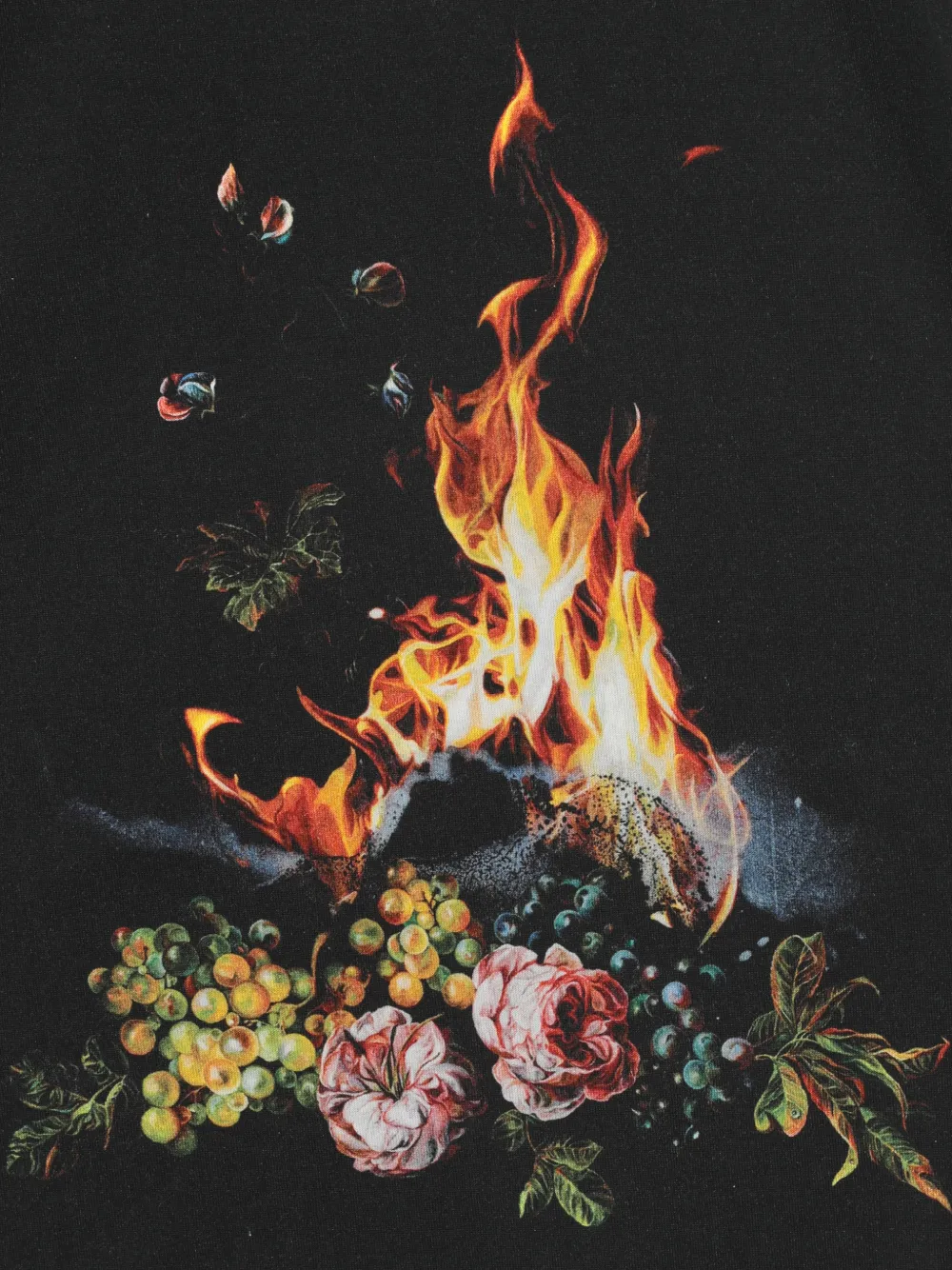 Undercover T-shirt met bloemenprint Zwart