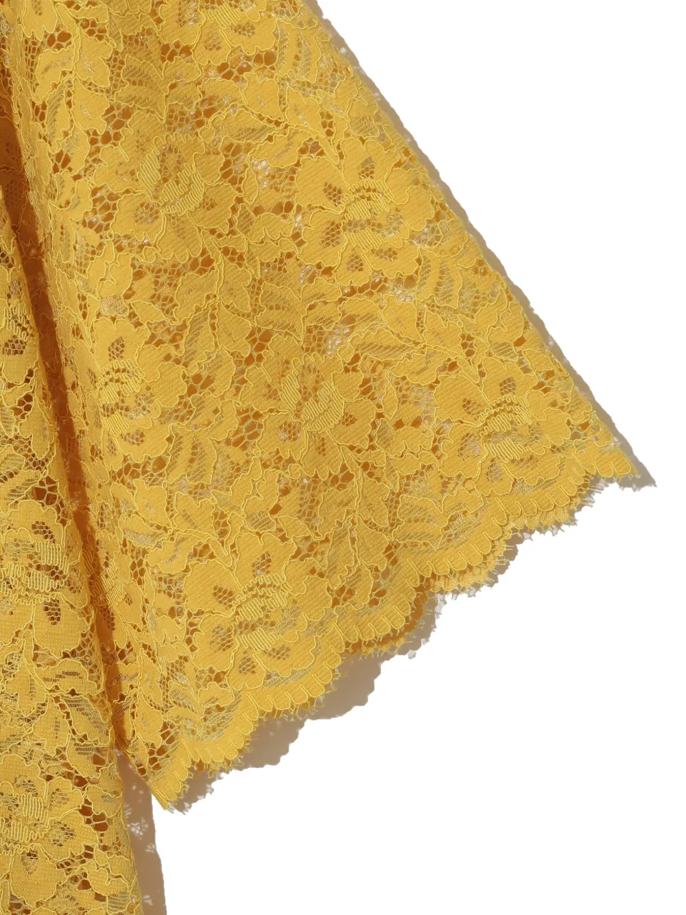  Undercover Lace Collared Shirt - Yellow 