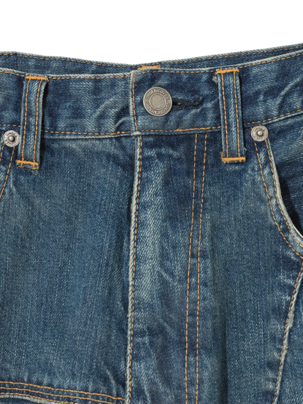 Undercover Broek met patchwork Blauw