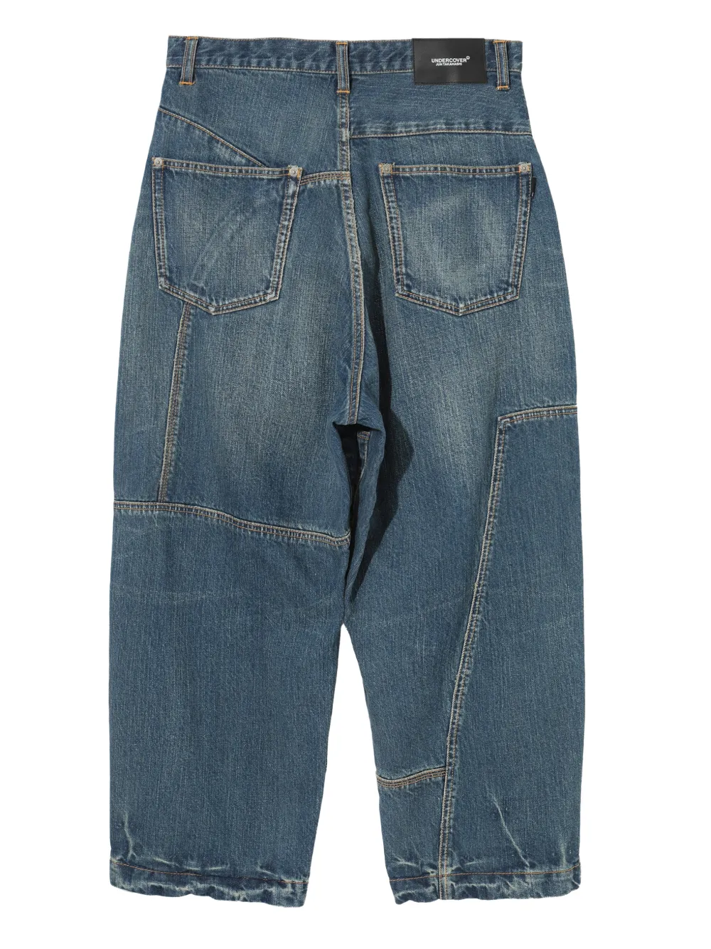  Undercover Patchwork Cotton Trousers - Blue 