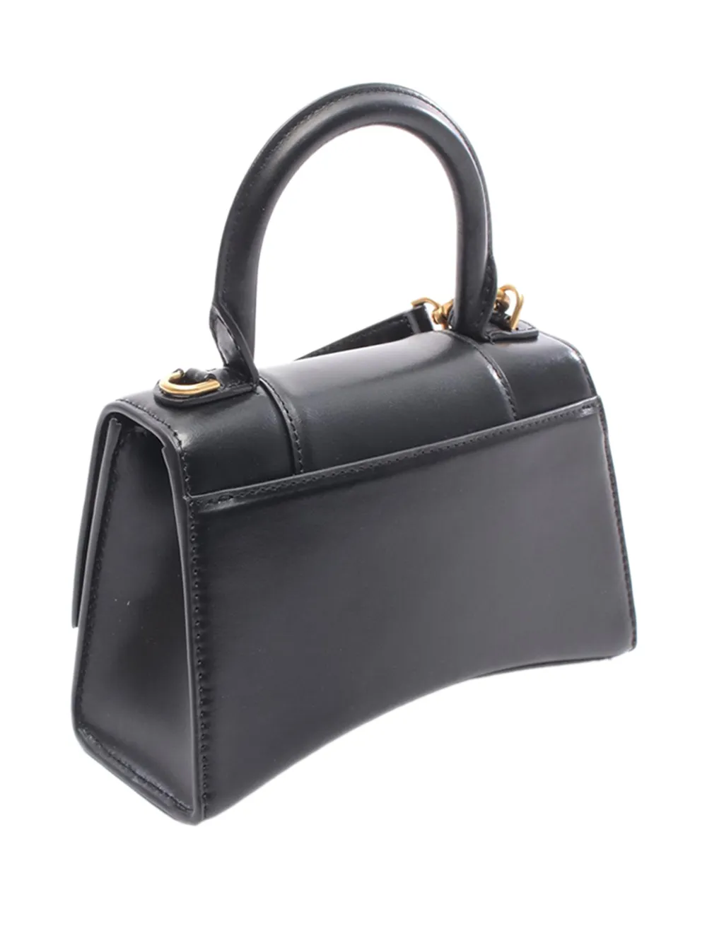 2010-2025 Xs Shiny Box Calfskin Hourglass Top Handle Bag Satchel