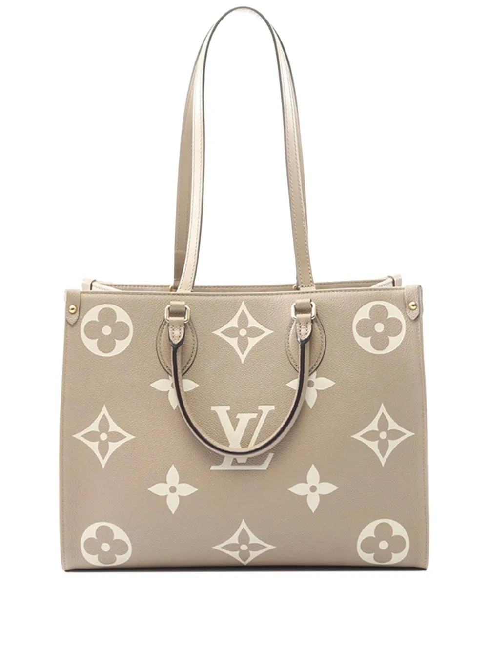 Louis Vuitton Pre-Owned 2021-2025 Bicolor Monogram Empreinte Giant Onthego MM satchel - Braun