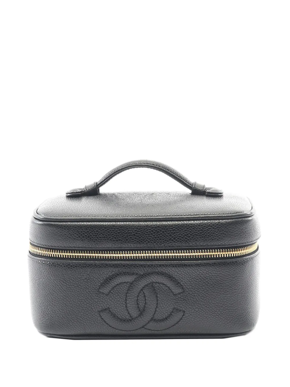 CHANEL Pre-Owned 1991-1994 CC Caviar Case vanity bag - Nero