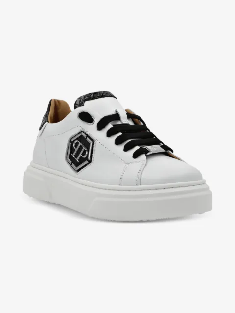 Philipp Plein Junior hexagon low-top sneakers