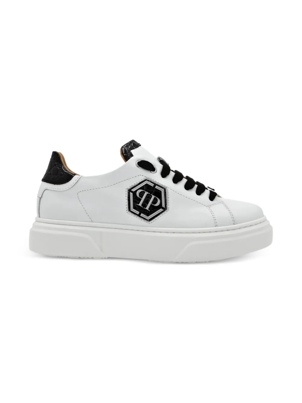 Philipp Plein Junior Hexagon low-top sneakers Wit