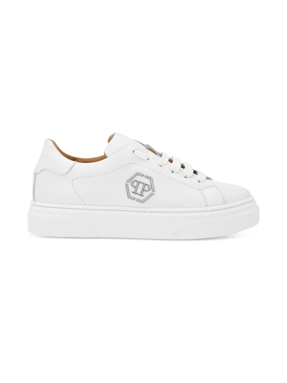 Philipp Plein Junior Low-top leren sneakers Wit