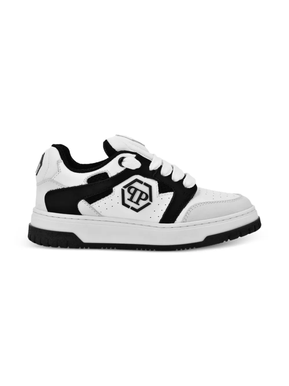 Philipp Plein Junior Low-top sneakers met logo Wit