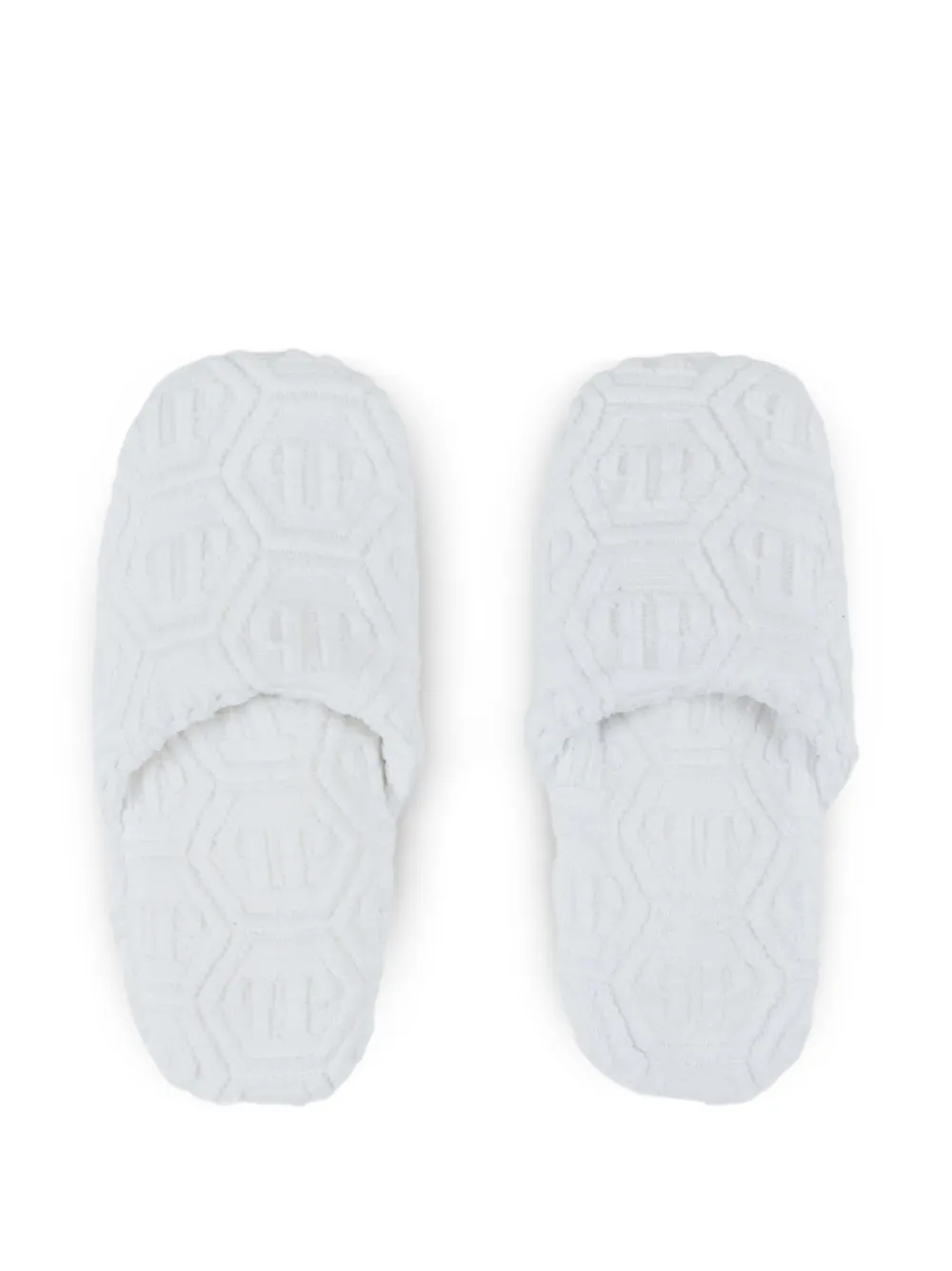 Philipp Plein Slippers Hexagon Puffy - Bianco
