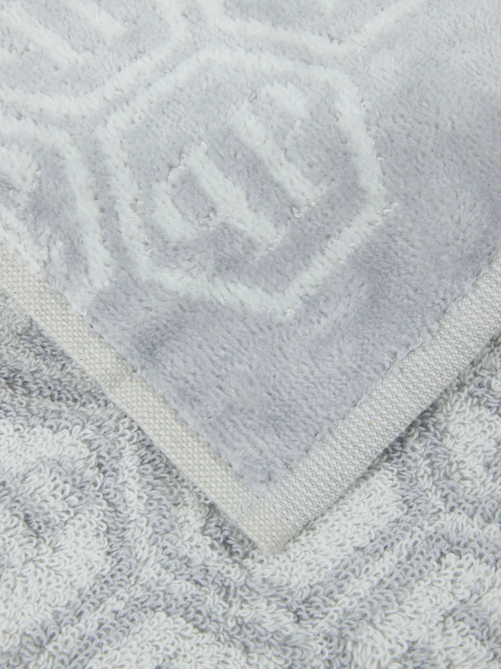  Philipp Plein Pp Logo-pattern Guest Towel Set (set Of Two) - Grey 