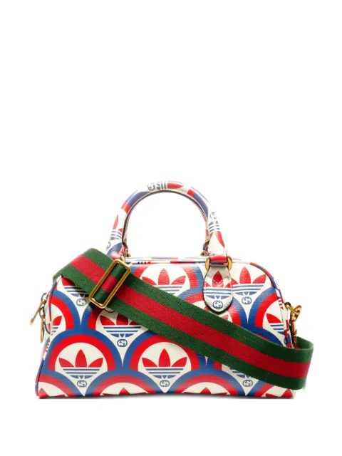 Gucci Pre-Owned 2015-2025 x Adidas printed boston bag