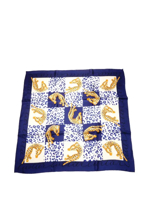 Cartier 2000's 레오파드 프린트 스카프