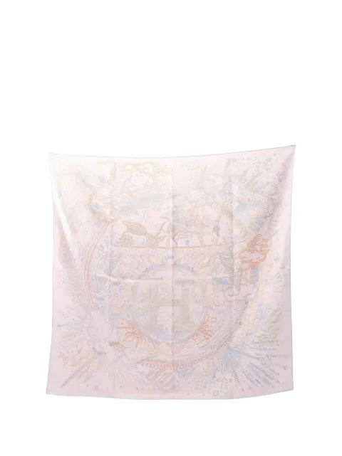 Hermès Pre-Owned 2021-2025 Please Hold The Line Silk Scarf scarves