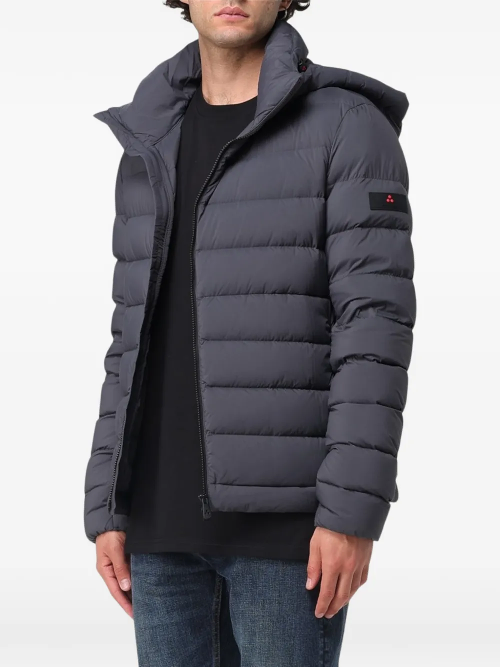 Peuterey hooded padded coat - Grigio