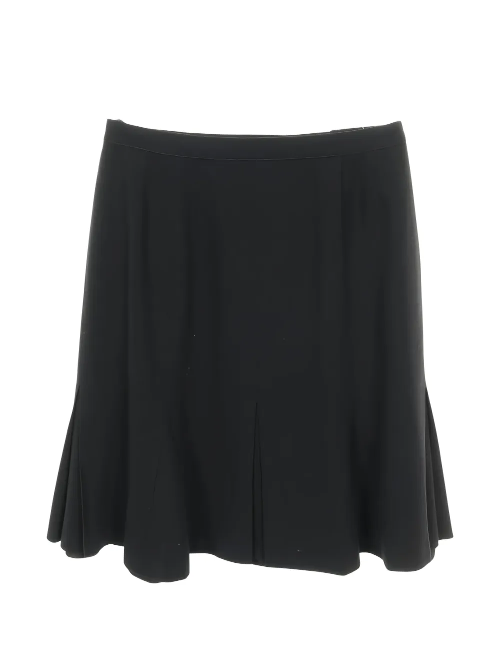 CHANEL Pre-Owned 1986-1988 logo button skirt - Zwart