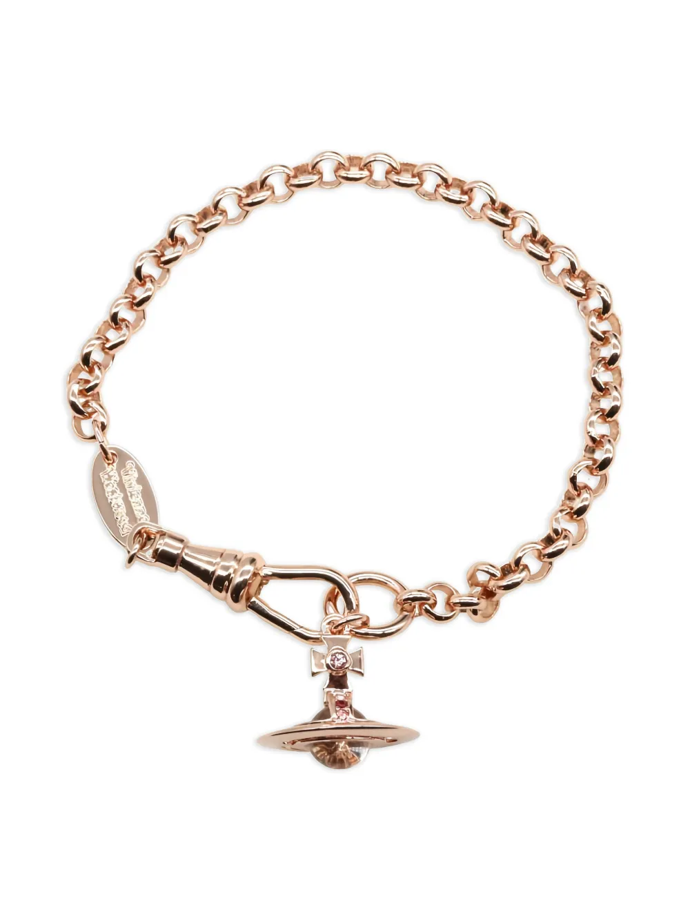 Vivienne Westwood Pre-Owned Bracciale con ciondolo logo anni 2020 - Rosa