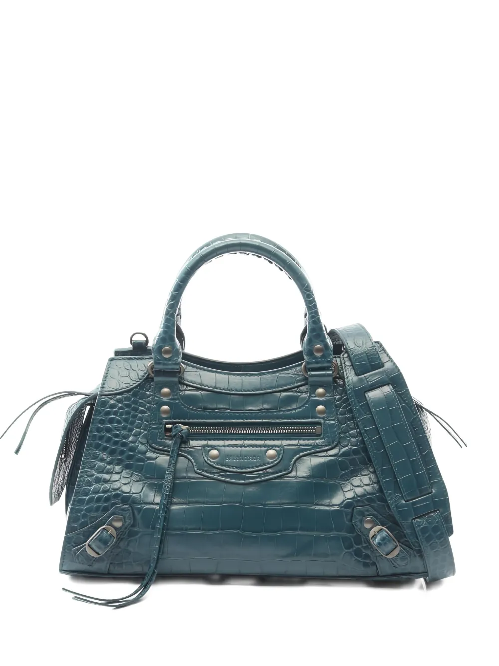 Balenciaga Pre-Owned 2010s small Neo Classic City embossed tote bag - Blu