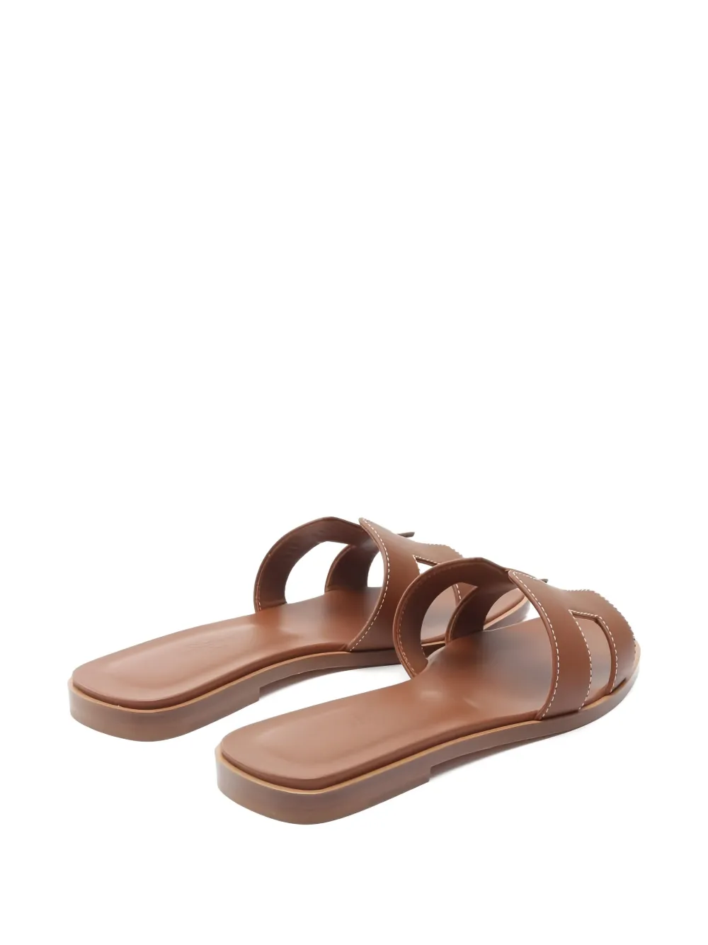 Herm&egrave;s Pre-Owned 20s sandalen met uitgesneden details - Bruin