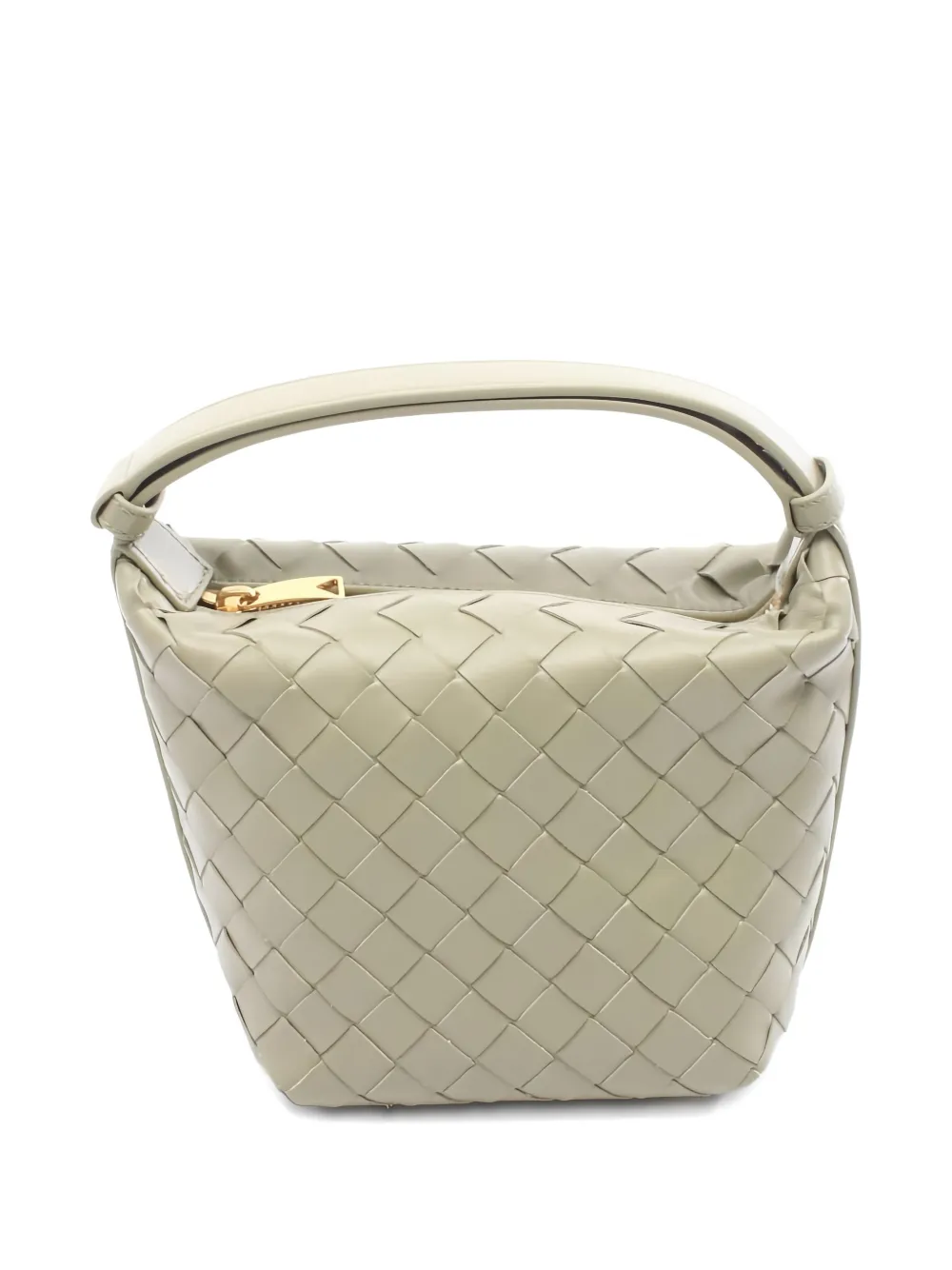 Bottega Veneta Pre-Owned 20s intrecciato leather handbag - Beige