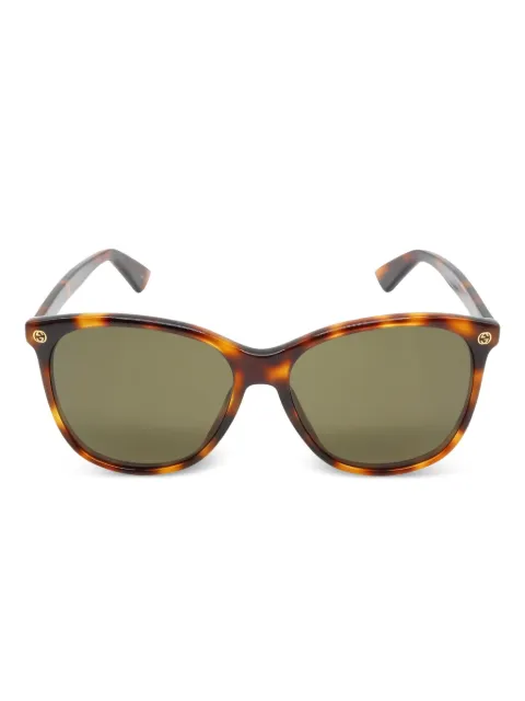 Gucci Pre-Owned lentes de sol con armazón estilo carey 2020