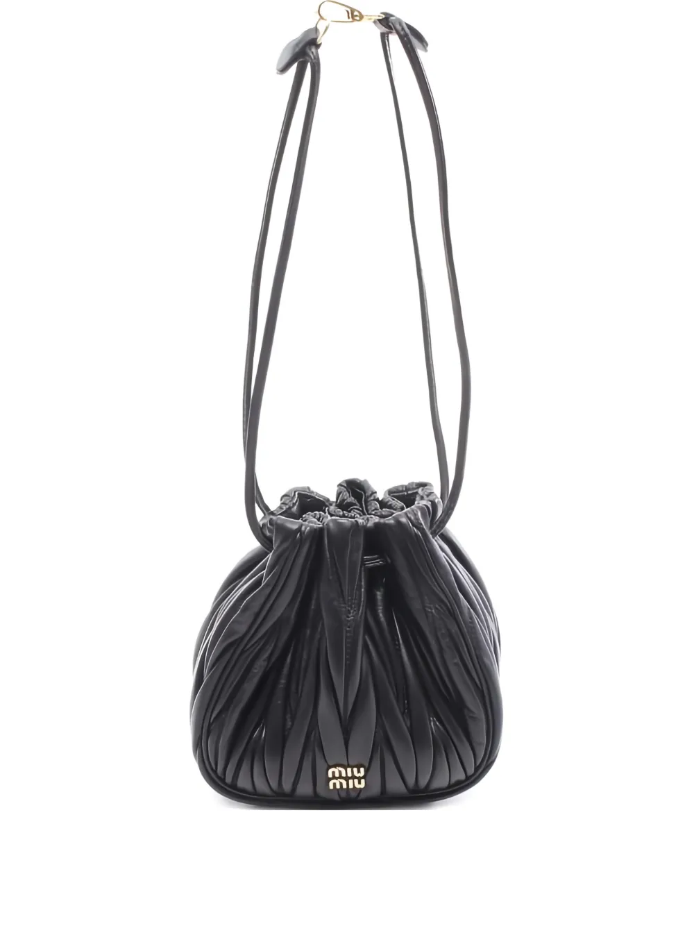Miu Miu Pre-Owned Borsa a mano in pelle matelassé anni 2020 - Nero