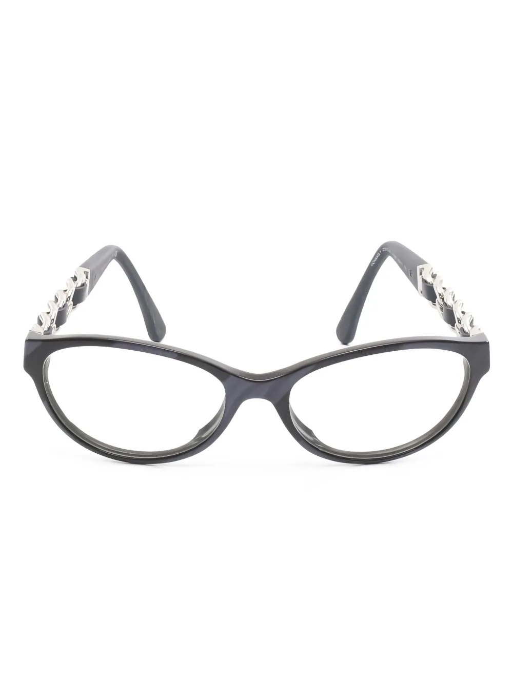 CHANEL Pre-Owned 1986-1988 chain glasses - Nero