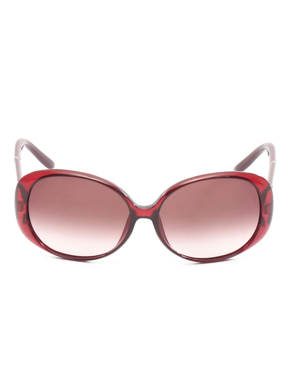 Gucci Pre-Owned 2010s oversized-frame gradient sunglasses - Rosso