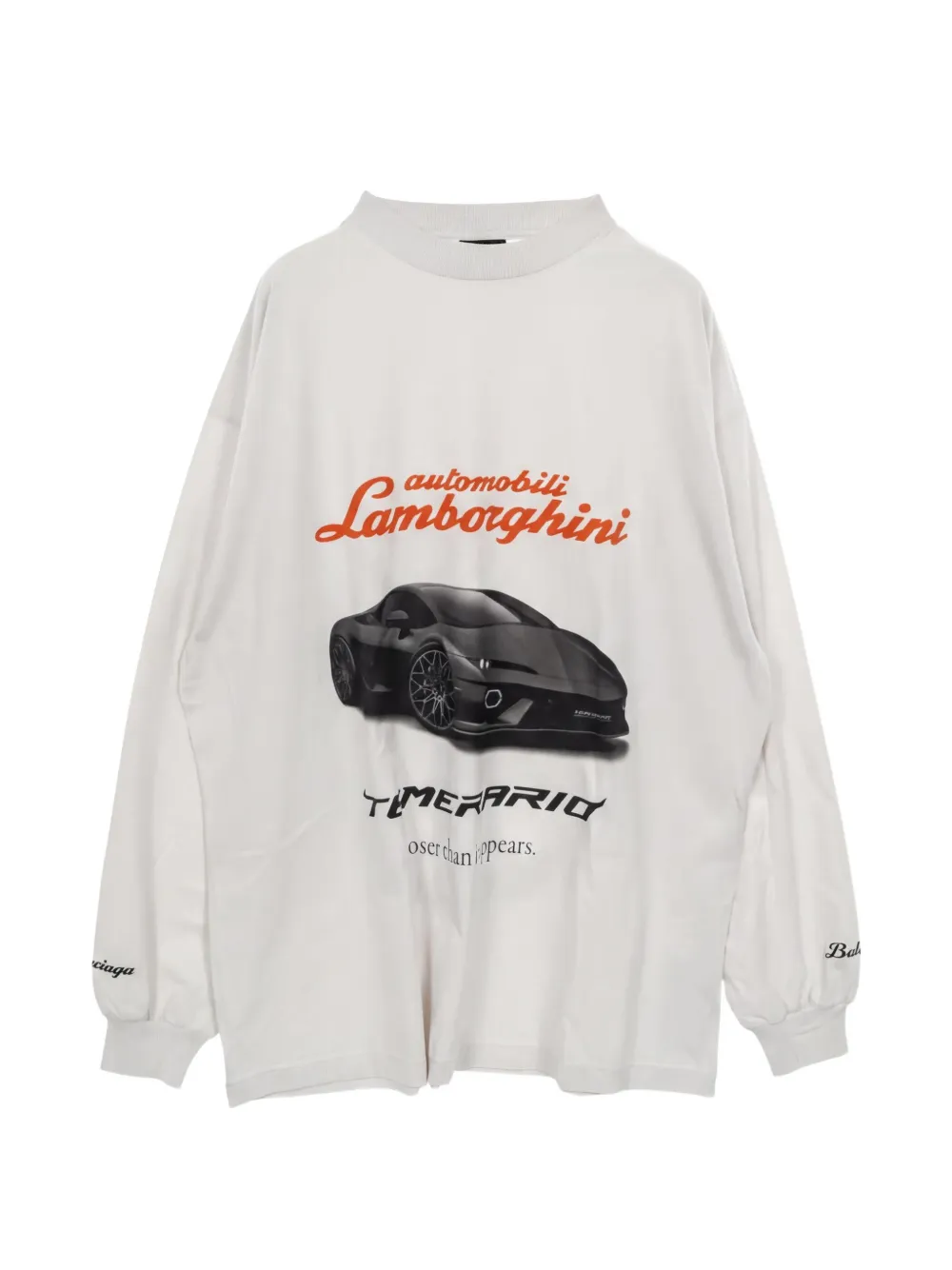 Balenciaga Pre-Owned x Automobili Lamborghini T-shirt con stampa - Grigio
