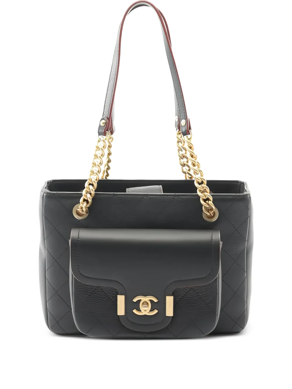 CHANEL Pre-Owned 2018 matelasse chain shoulder bag - Nero