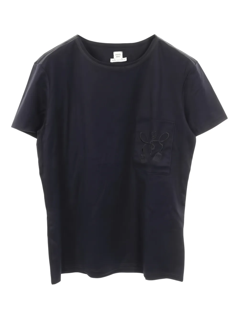 Hermès Pre-Owned T-shirt con ricamo anni '20 - Blu