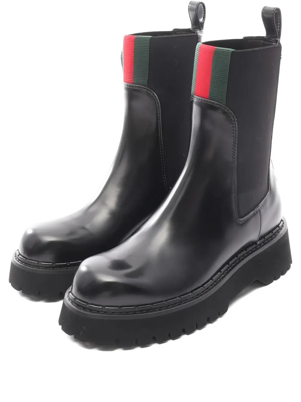 Gucci Pre-Owned 20s sherry line side gore boots - Nero
