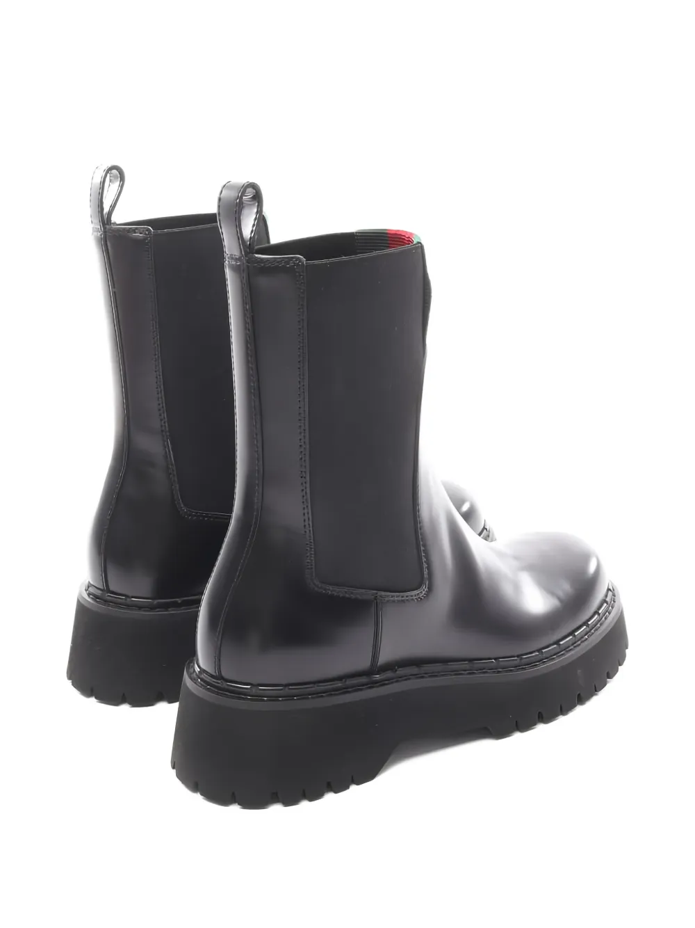 Gucci Pre-Owned 20s sherry line side gore boots - Zwart