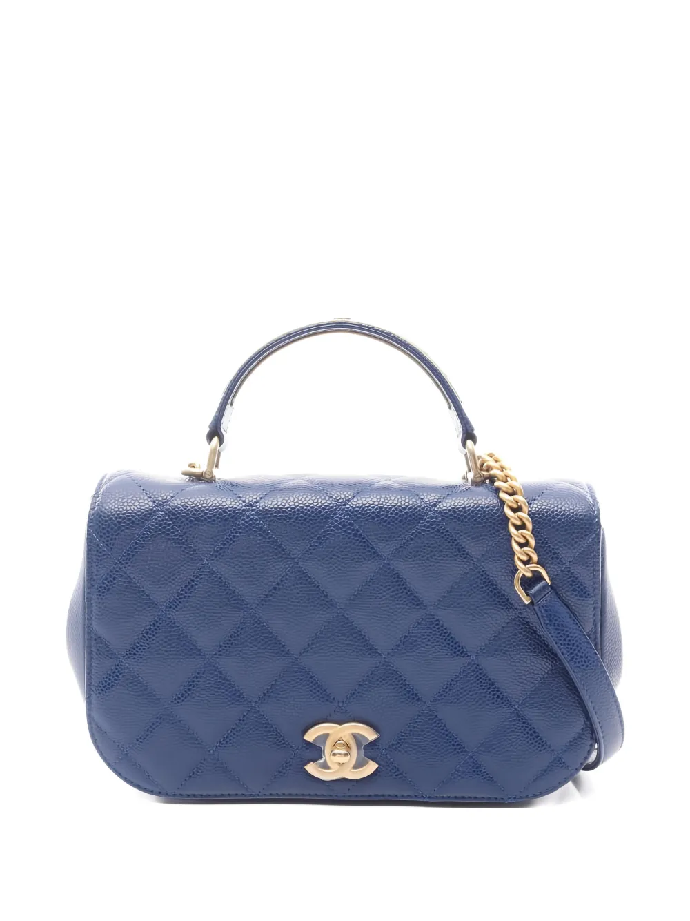 CHANEL Pre-Owned 2017-2018 mini Coco Handle handbag - Blu