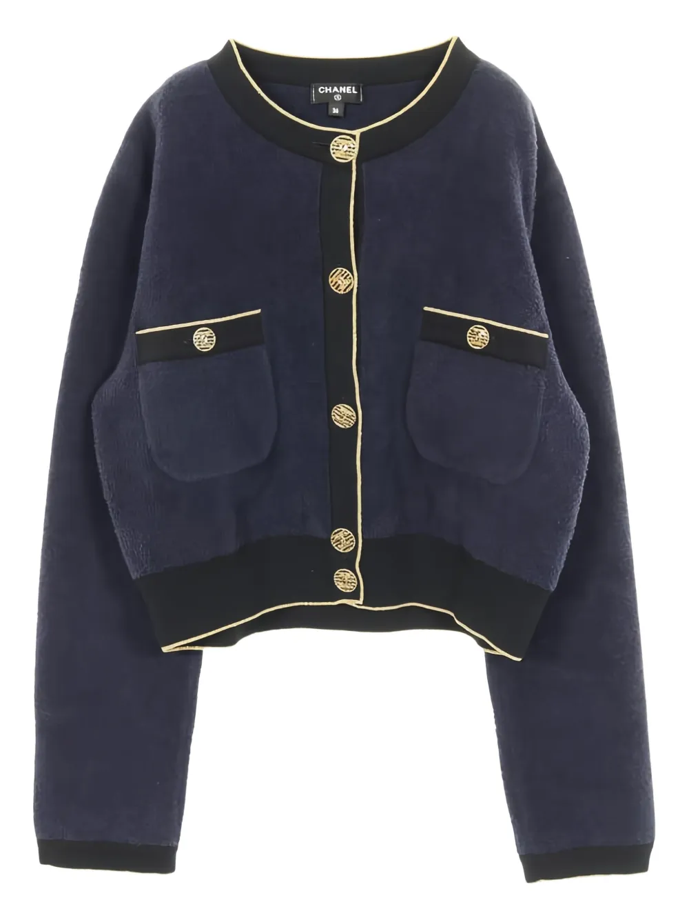 CHANEL Pre-Owned 1986-1988 button cardigan - Blau