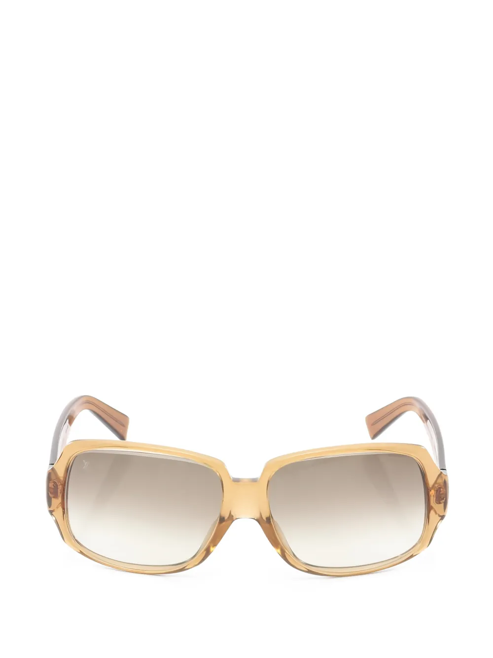 Louis Vuitton Pre-Owned Sonnenbrille mit eckigem Gestell - Braun