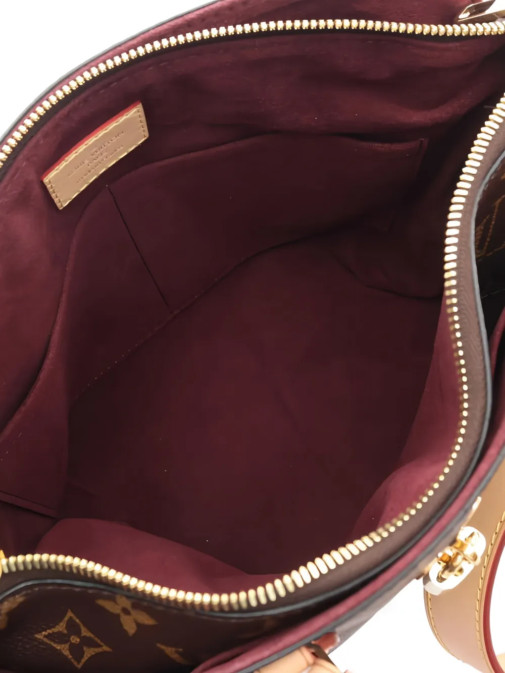 2019 Pm Flower Zipped Monogram Tote Bag
