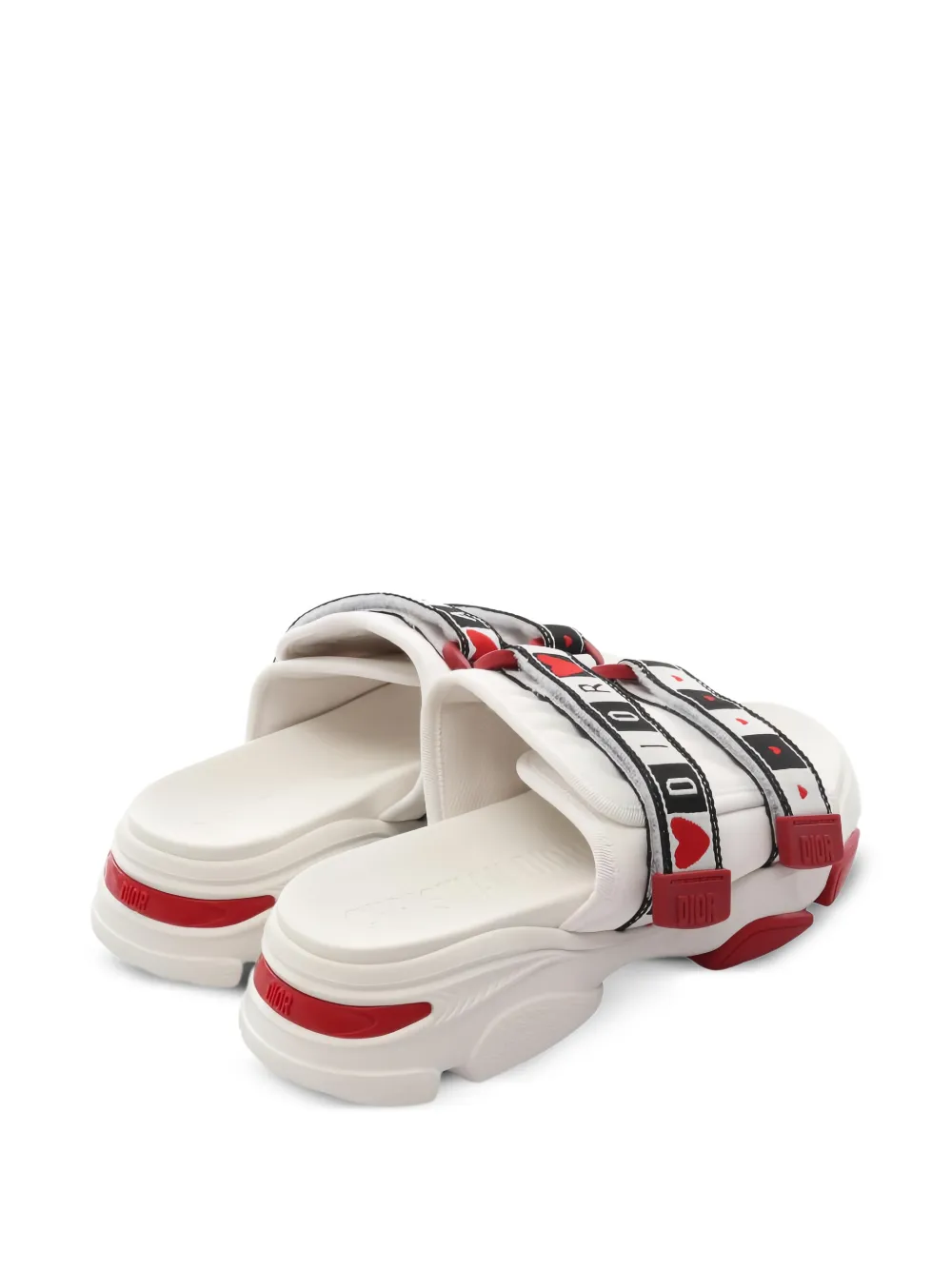 Christian Dior Pre-Owned 10s Amour double-strap sandals - Wit