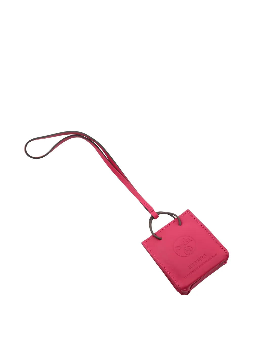 Hermès Pre-Owned Ciondolo in pelle 2020 - Rosa