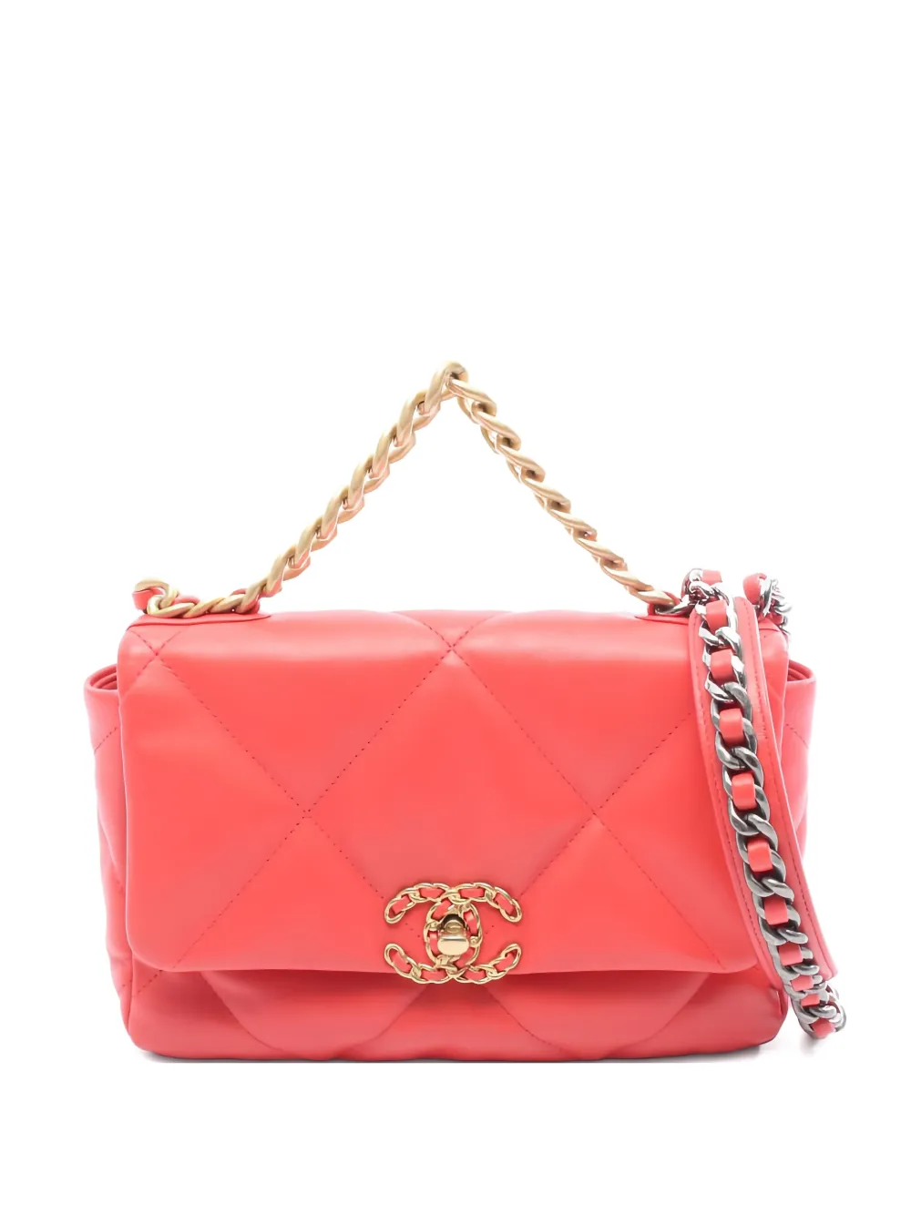 CHANEL Pre-Owned 2019 19 Dizeneuf Matelasse chain shoulder bag - Rosa