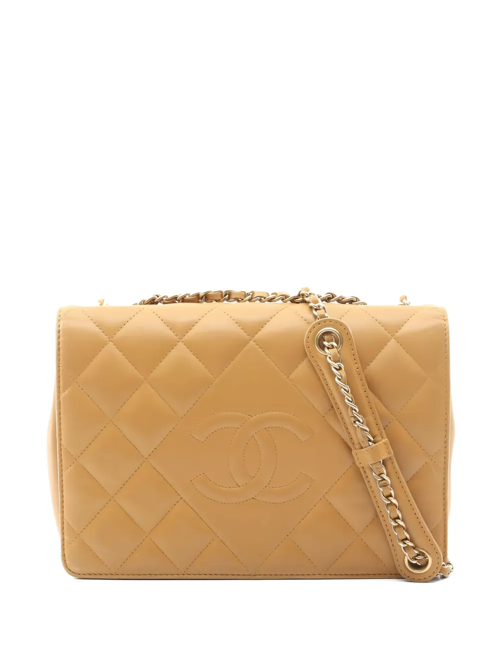 CHANEL Pre-Owned 2013-2014 chain-strap shoulder bag - Toni neutri