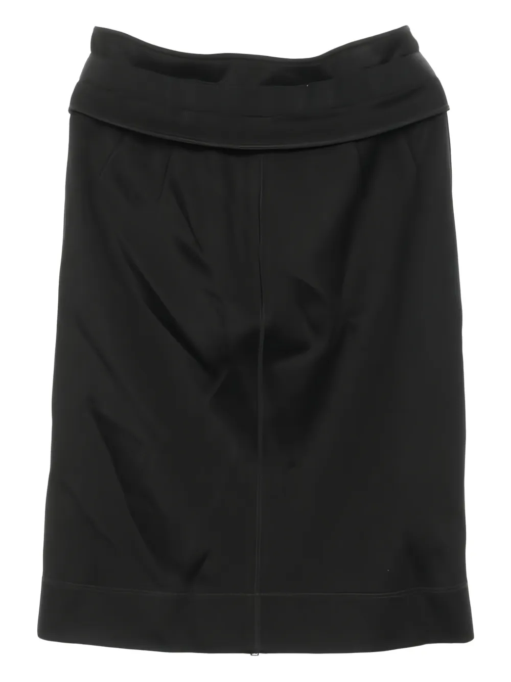 Gucci Pre-Owned 10s zip-up skirt - Zwart