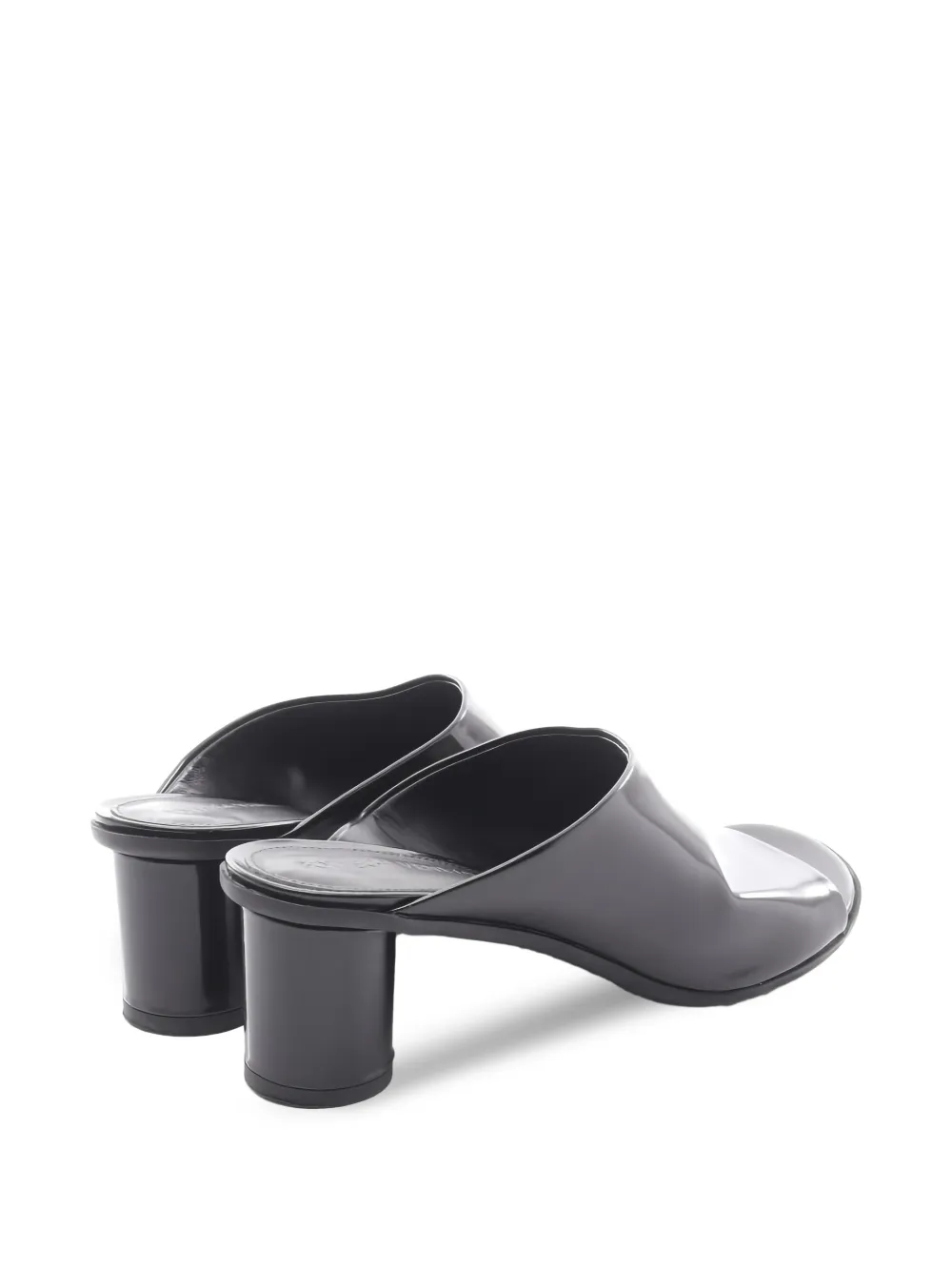 Bottega Veneta Pre-Owned 2010s leather block-heel sandals - Zwart